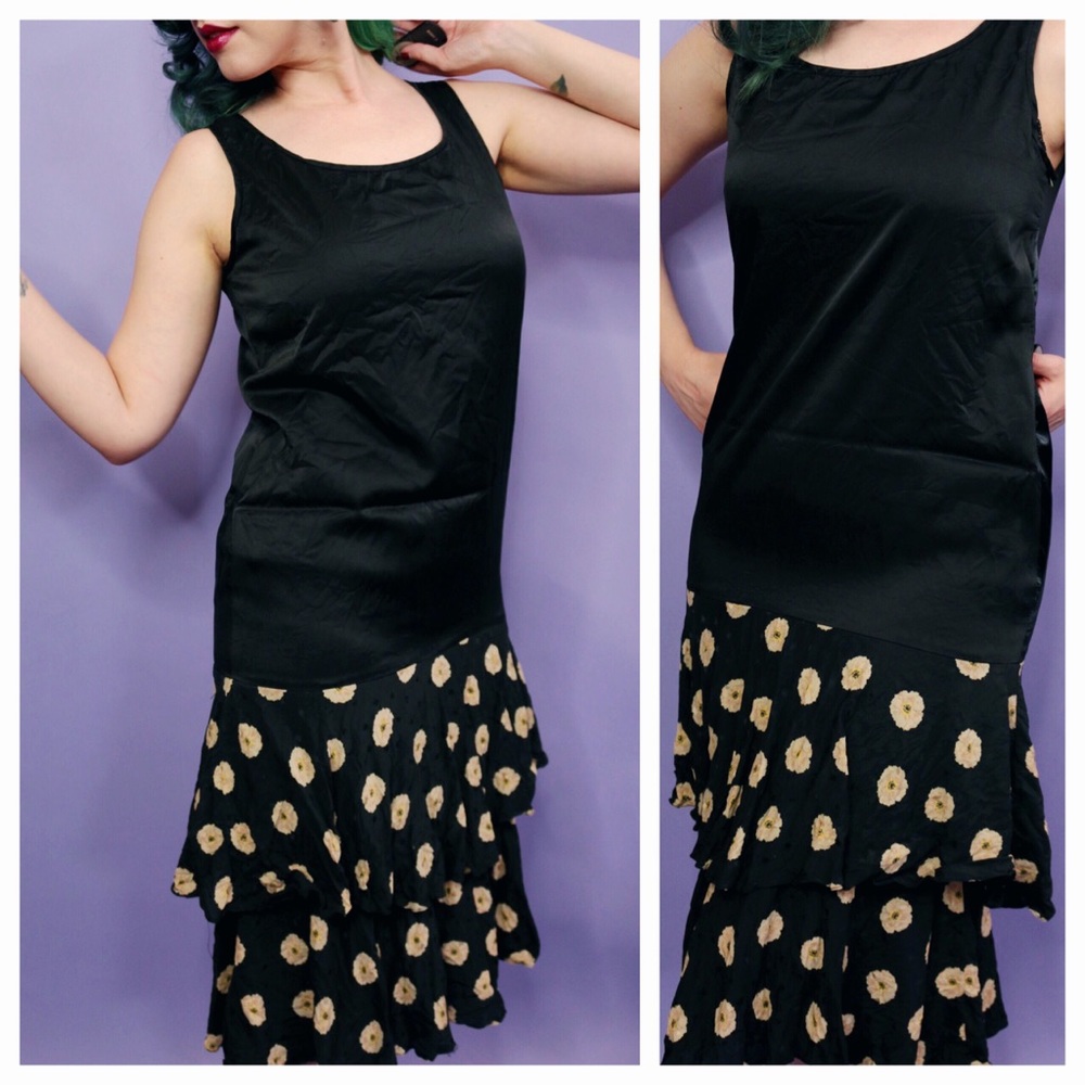 Vintage 90s Drop Waist Dress